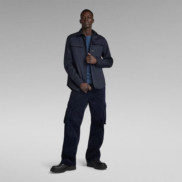 G-star Långärmad Tröja Cpo Regular Fit Blå XL Man
