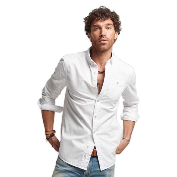 Superdry Långärmad Tröja Merchant Vit 2XL Man