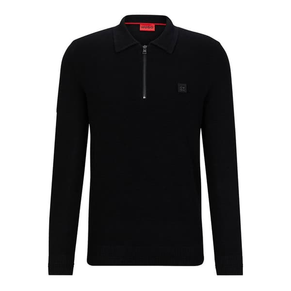 Hugo Kortærmet Polo Sastor Sort 2XL Mand