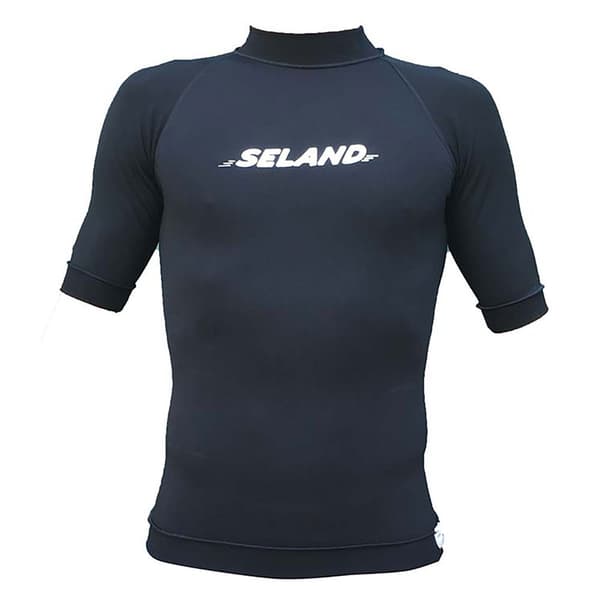 Seland Kortärmad T-shirt Elastan Svart M Man