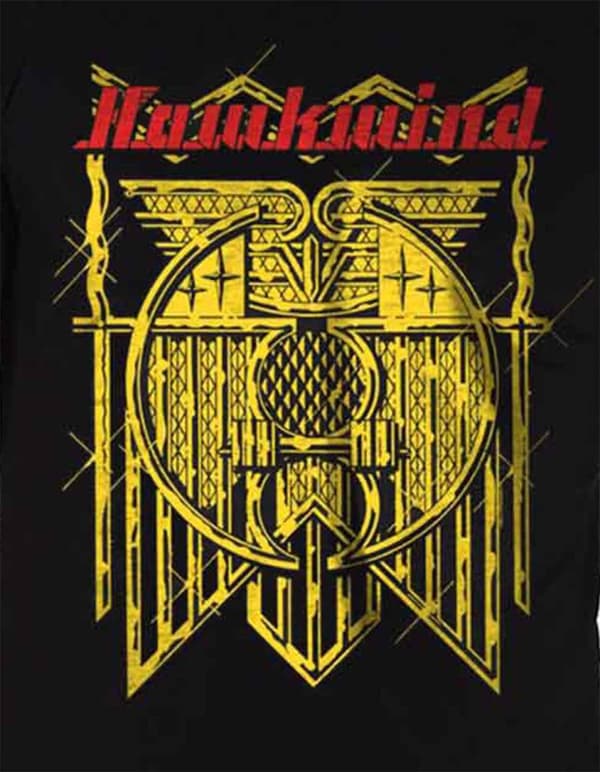 Hawkwind T Shirt Doremi Album Cover Band Logo Official Mens Black S
