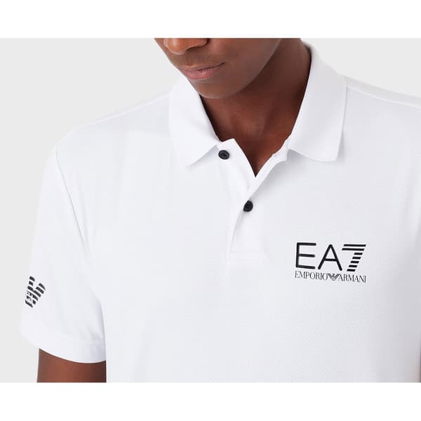 Ea7 Emporio Armani Lyhythihainen Poolo 8npf23 Valkoinen L Mies