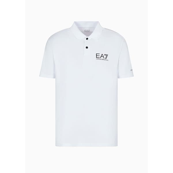 Ea7 Emporio Armani Lyhythihainen Poolo 8npf23 Valkoinen L Mies