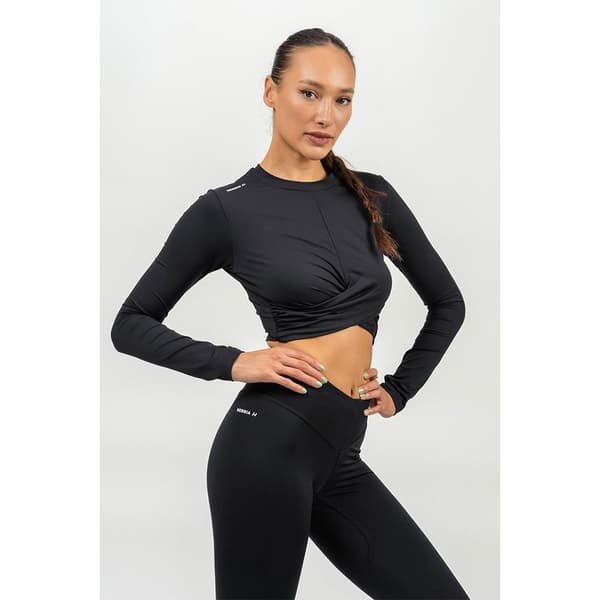 Nebbia Langærmet Top Cropped Elevated XS Kvinde