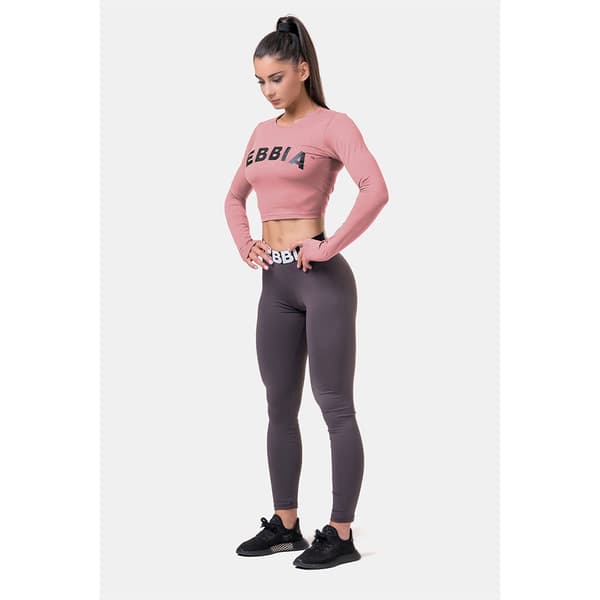Nebbia Pitkähihainen Toppi Thumbhole Sporty Old Rose S Nainen