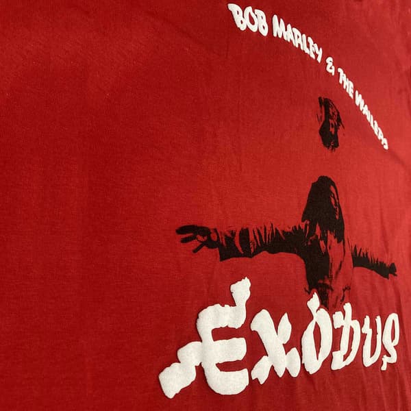 Bob Marley Exodus Arms Outstretched T Shirt Red XL
