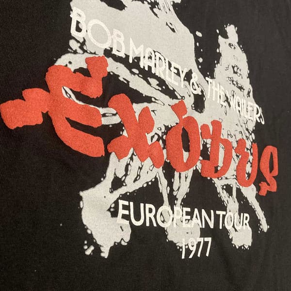 Bob Marley Exodus European Tour 77 Hi Build T Shirt