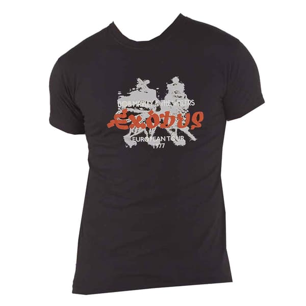 Bob Marley Exodus European Tour 77 Hi Build T Shirt