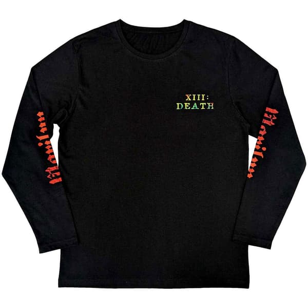 Marilyn Manson X111 Death Logo Long Sleeve T Shirt