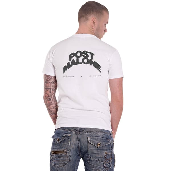 Post Malone Curved Logo 2023 Tour T Shirt