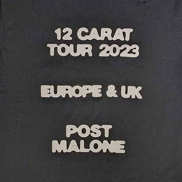 Post Malone Butterfly Logo 2023 Tour T Shirt