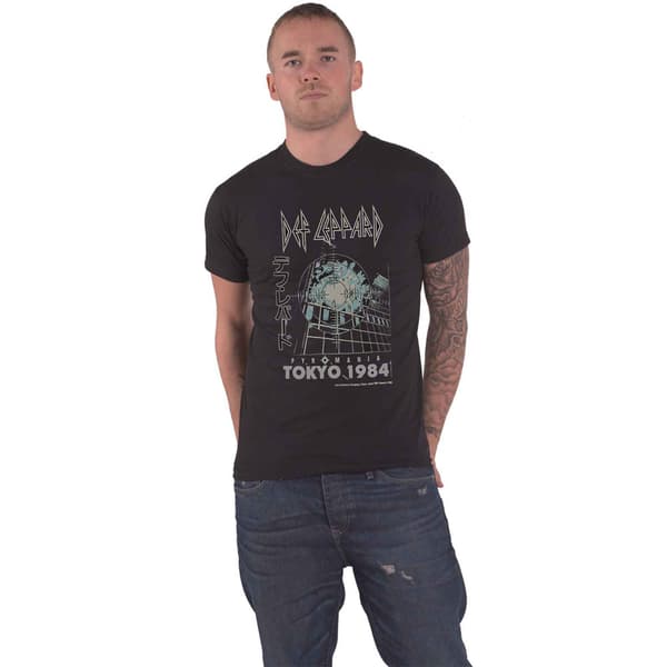 Def Leppard Tokyo Band Logo T Shirt
