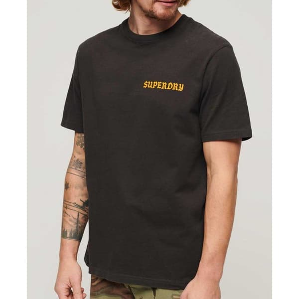 Superdry Kortärmad T-shirt Tattoo Graphic Loose Grönt 2XL Man