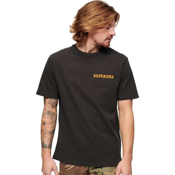 Superdry Kortärmad T-shirt Tattoo Graphic Loose Grönt 2XL Man