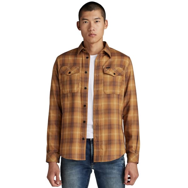 G-star Pitkähihainen Paita Marine Slim Fit Ruskea M Mies