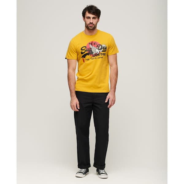 Superdry Kortärmad T-shirt Tokyo Vl Graphic Gul XL Man