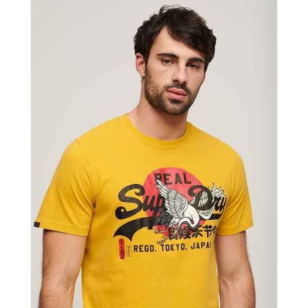 Superdry Kortärmad T-shirt Tokyo Vl Graphic Gul XL Man