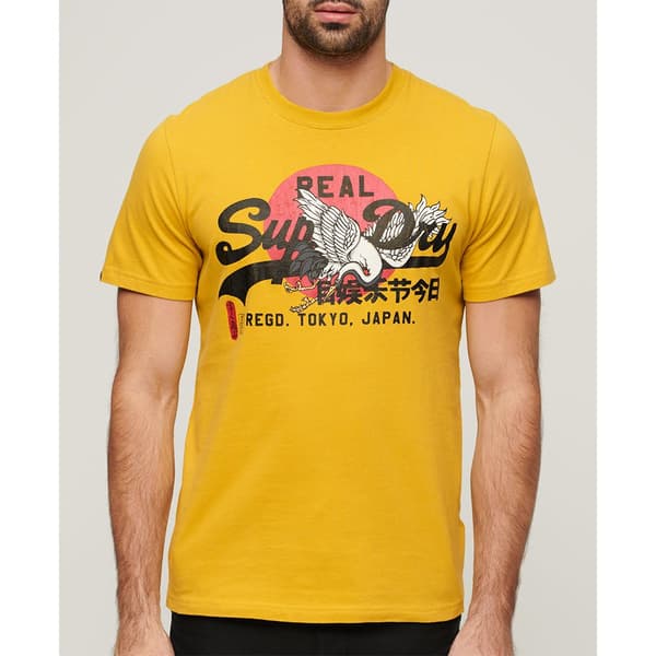 Superdry Kortärmad T-shirt Tokyo Vl Graphic Gul XL Man