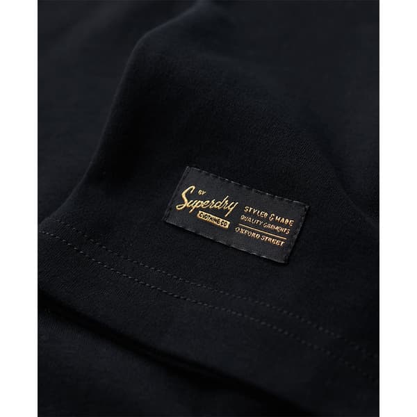 Superdry Langærmet T-shirt Vle Mid Weight Henley Blå XL Mand