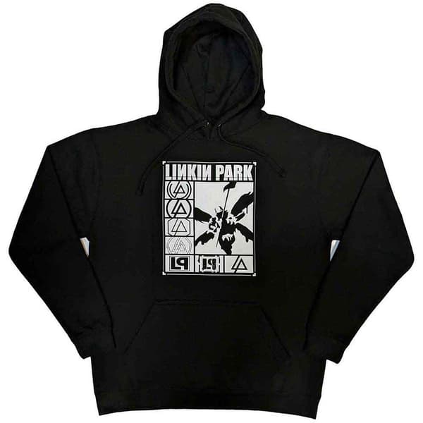 Linkin Park Unisex Pullover Hoodie: Logos Rectangle (Small)