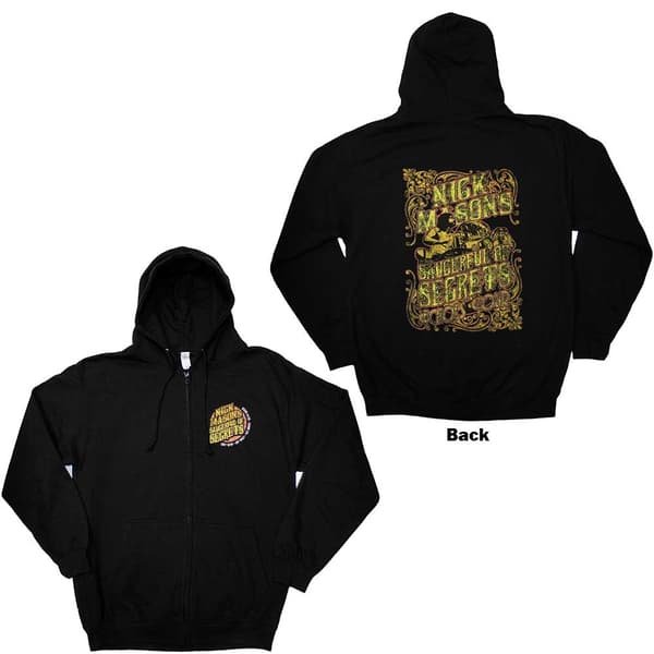 Nick Mason's Saucerful of Secrets Unisex Zipped Hoodie: Echoes Tour (Back Print & Ex-Tour) (XXX-Large)