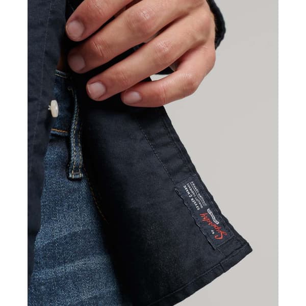 Superdry Långärmad Tröja Cotton Oxford Blå L Man