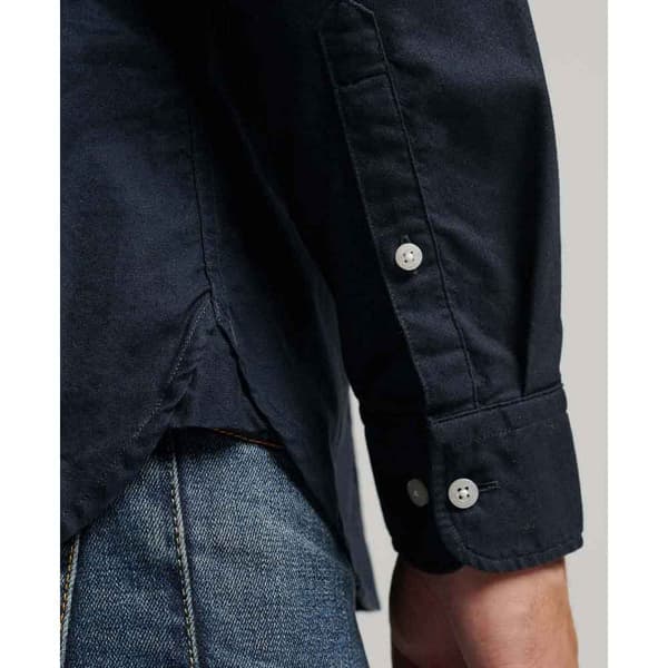 Superdry Långärmad Tröja Cotton Oxford Blå L Man
