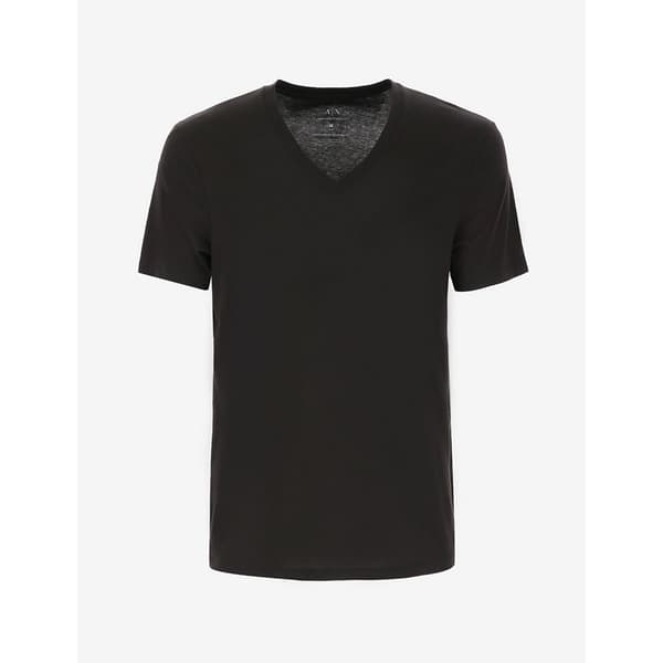 Armani Exchange Kortärmad T-shirt Med V-ringning 8nzt75_zja5z Svart XS Man