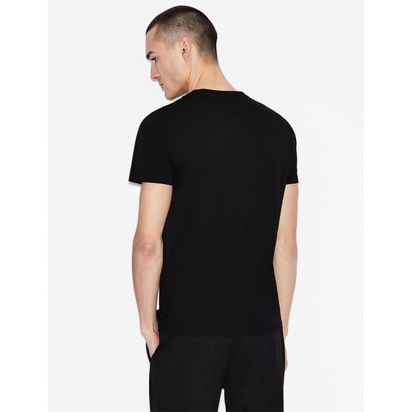 Armani Exchange Kortärmad T-shirt Med V-ringning 8nzt75_zja5z Svart XS Man