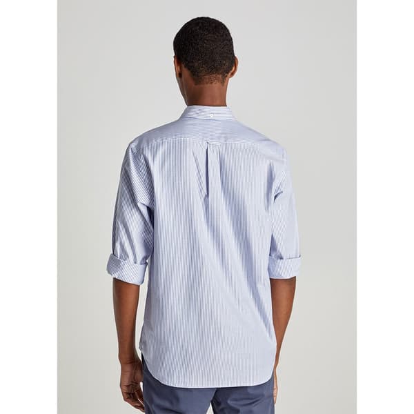 FaÇonnable Lang ærmet Skjorte Clb Bd Oxf New Pkt Blå S Mand