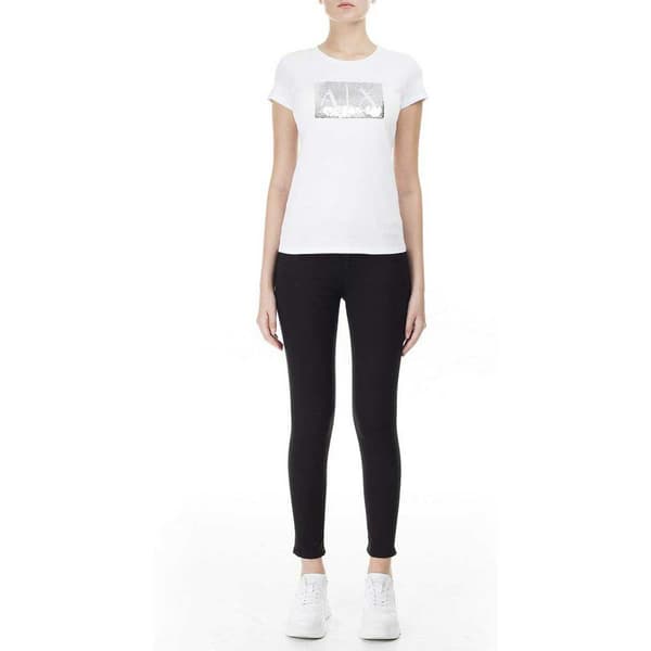 Armani Exchange Lyhythihainen T-paita 8nytdl Valkoinen M Nainen