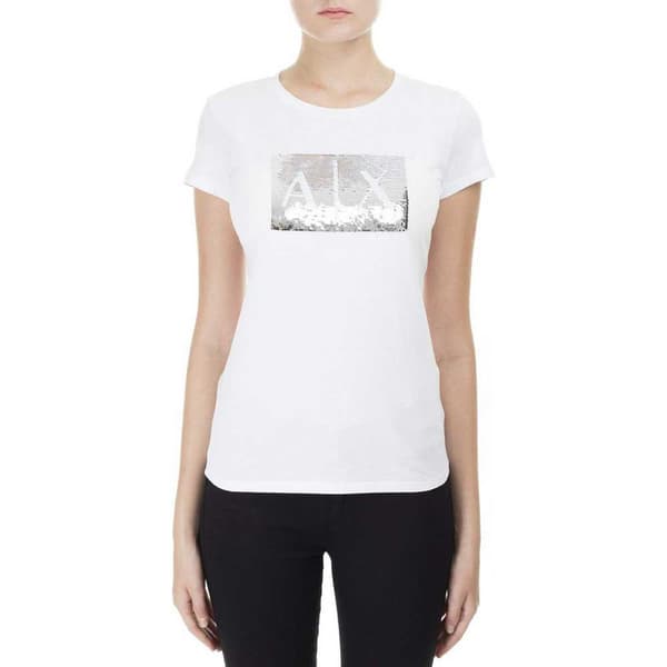 Armani Exchange Lyhythihainen T-paita 8nytdl Valkoinen M Nainen