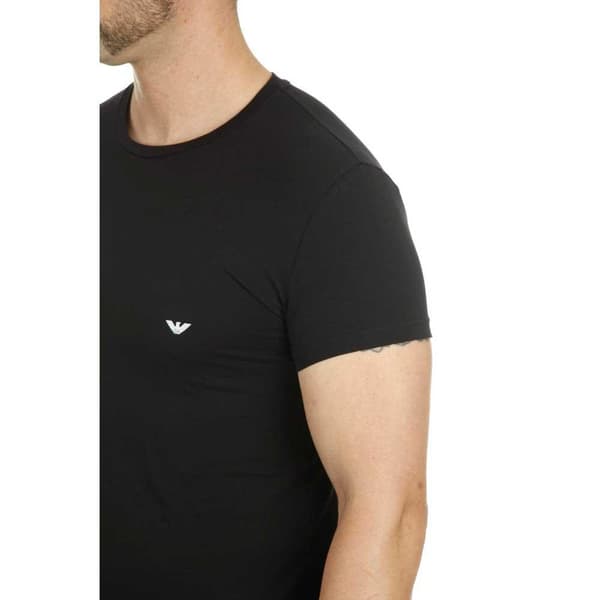 Emporio Armani Kortærmet T-shirt 111035 Cc729 Sort S Mand