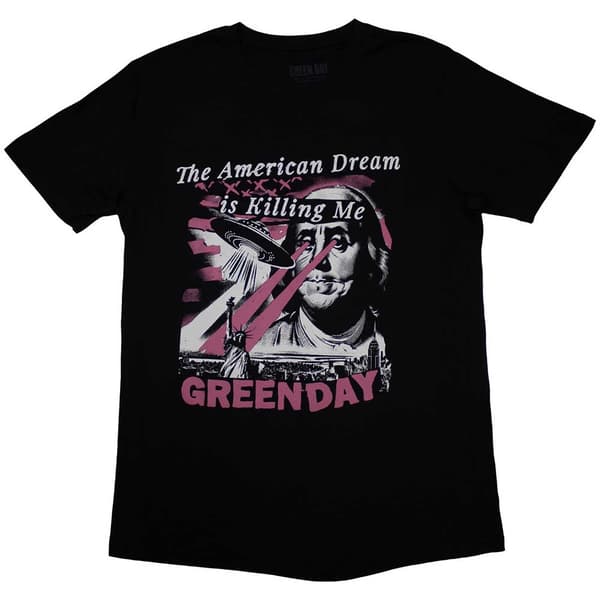 Green Day Unisex T-Shirt: American Dream (Large)