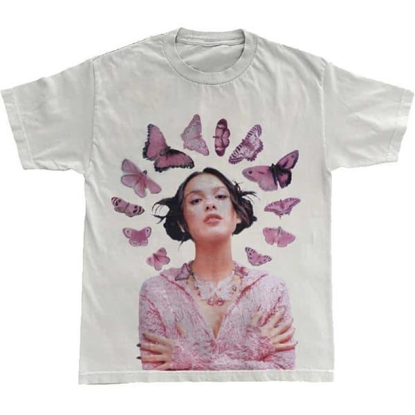 Olivia Rodrigo Unisex T-Shirt: Butterfly Halo (Large)