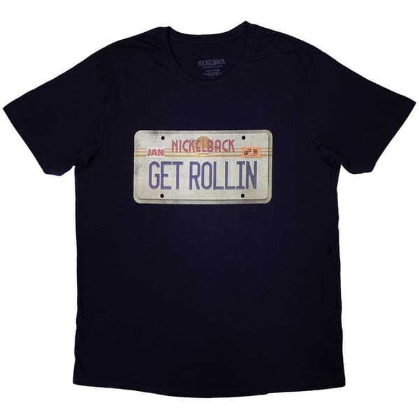 Nickelback Unisex T-Shirt: License Plate (Large)
