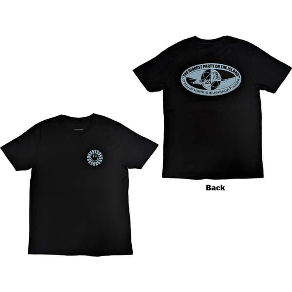 Calvin Harris Unisex T-Shirt: Biggest Party (Back Print & Ex-Tour) (Large)