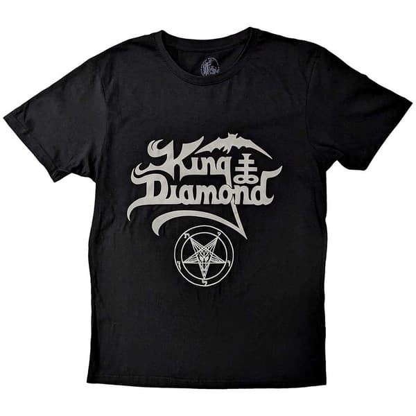 King Diamond Unisex T-Shirt: Logo  (Large)