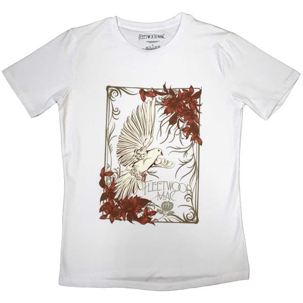 Fleetwood Mac Ladies T-Shirt: Dove (Medium)