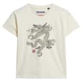 Miniatyrbillede 2 af 2: Superdry Kortærmet T-shirt Dragon Slim Beige XS Kvinde