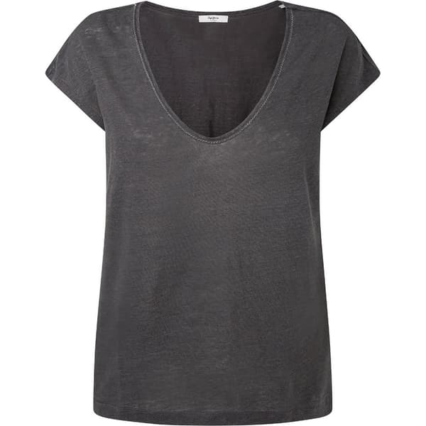 Pepe Jeans Kortärmad T-shirt Lottie Blå XL Kvinna