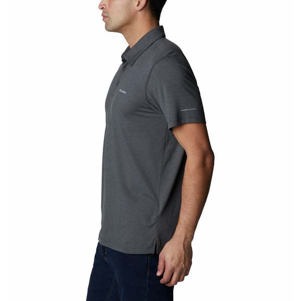 Columbia Kortærmet Poloshirt Tech Trail Grå M Mand