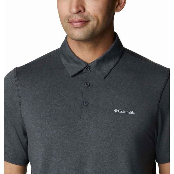 Columbia Kortærmet Poloshirt Tech Trail Grå M Mand