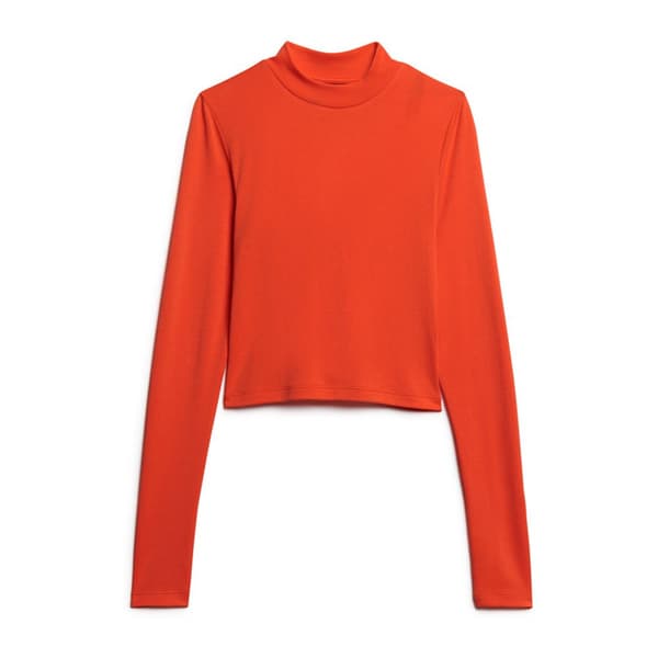 Superdry Pitkähihainen T-paita Open Back Oranssi XS Nainen