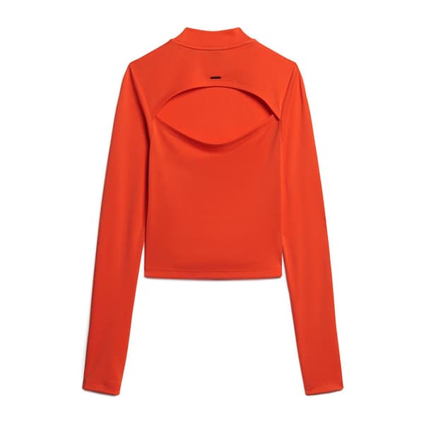 Superdry Pitkähihainen T-paita Open Back Oranssi XS Nainen