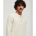 Miniatyrbild 3 av 6: Superdry Långärmad T-shirt Med Rund Hals Waffle Henley Beige L Man