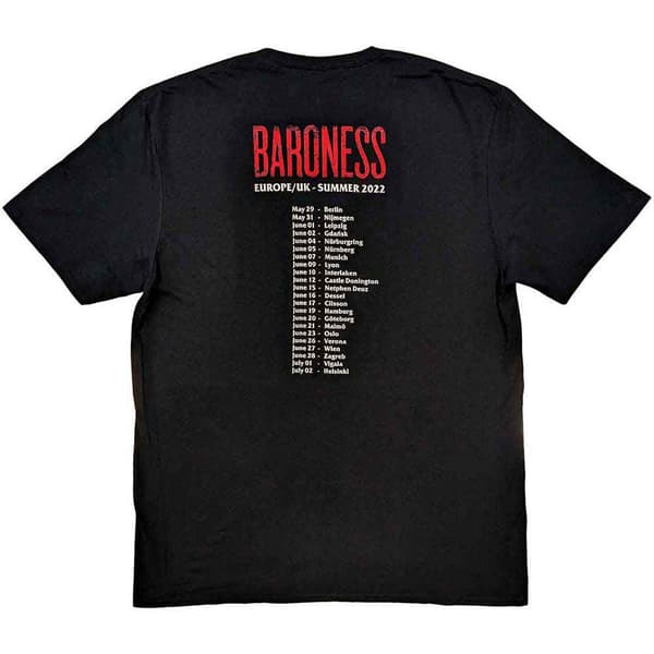 Baroness Razor Bloom Band Logo T Shirt