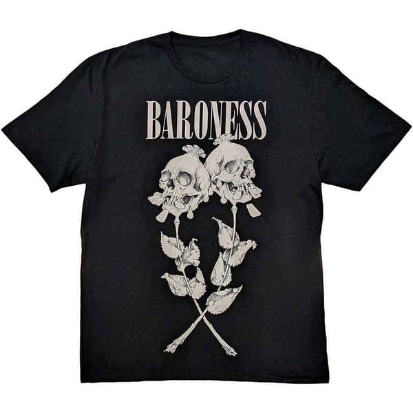 Baroness Razor Bloom Band Logo T Shirt Black XL