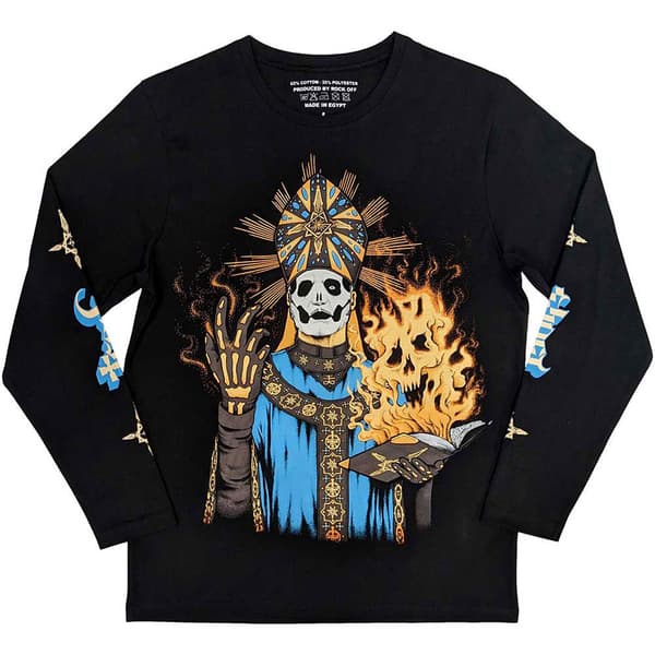 Ghost The Burning Band Logo Long Sleeve T Shirt