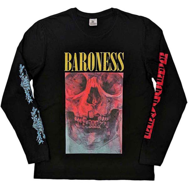Baroness Skull Tour Band Logo Long Sleeve T Shirt